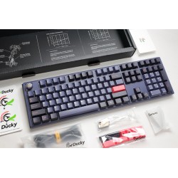 Ducky One 3 Cosmic Blue Hotswap RGB Double Shot PBT QUACK Mechanical Keyboard