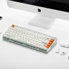 MelGeek Mojo84 Plastik Original 75% Hotswap Bluetooth + 2,4 GHz RGB Mekanisk Tastatur