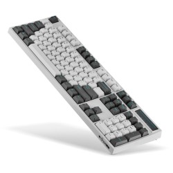 Leopold FC900RBT Bluetooth Hvid/Grå PD Double Shot PBT Mekanisk Tastatur