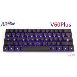 KB Paradise Nordic V60 Plus – LED blue/red – MX Silent Red Switches