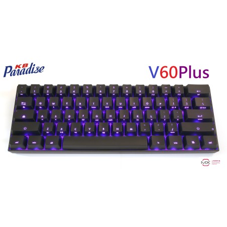 KB Paradise Nordic V60 Plus – LED blue/red – MX Silent Red Switches