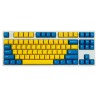 Leopold FC750R Yellow/Blue PD White Case TKL Double Shot PBT Mechanical Keyboard